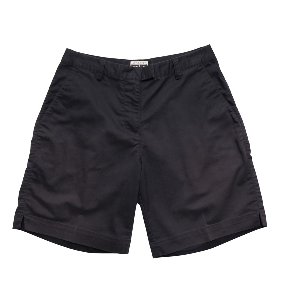 Adidas Stretch Golf Shorts Women 4 Black Chino 4-Pocket Sporty Activewear